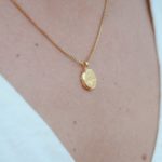 Colgante oro pepita personalizada