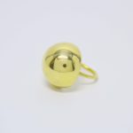 Anillo detalle semiesfera chapado