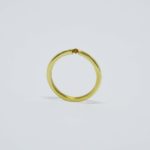 Anillo solitario fino