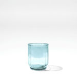 Vaso azul reciclado